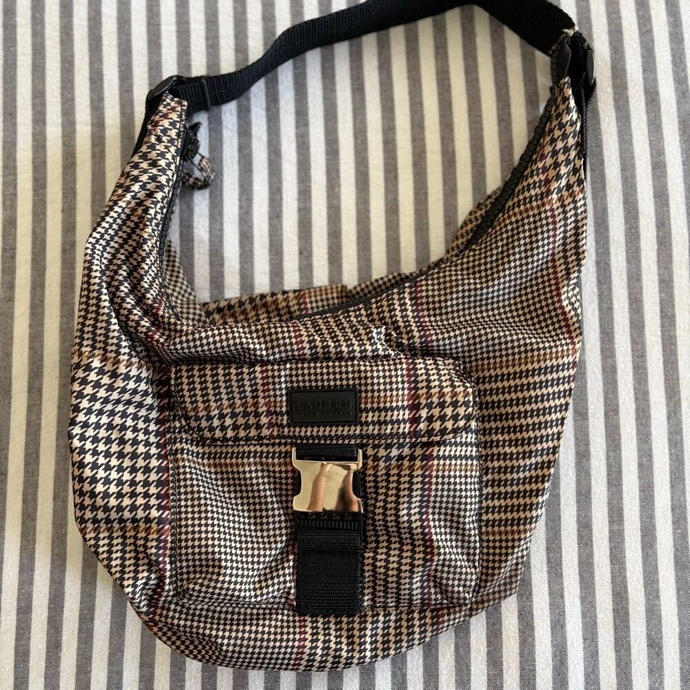 Lauren Ralph Lauren Houndstooth Shoulder Bag